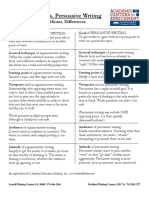 Argumentative vs. Persuasive Writing: Subtle, But Significant, Differences