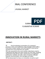 Innovation in Rural Markets