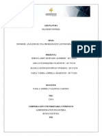 Macroeconomia Informe Análisis de Una Problematica Economica Colombiana