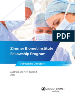 Zimmer Biomet ANZ Fellowship Directory 2019