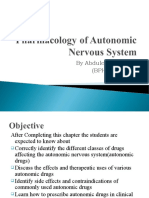 Pharmacology of Autonomic Nervous System 2013