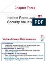 Chapter Three: Interest Rates and Security Valuation