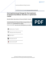 Oral Myofunctional Therapy For The Treatment DTM