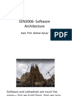 SEN3006-Software Architecture: Asst. Prof. Serkan Ayvaz