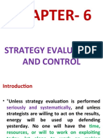 Chapter-6: Strategy Evaluation and Control