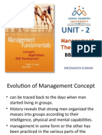 UNIT-2 Evolution of Management