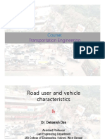 Road User and Vehicle Characteristics by Dr. Debasish Das