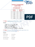 Subject Pronouns & Possessive Adjectives & Possessive - S'