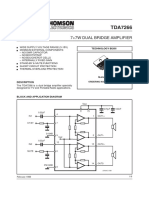 7+7W Dual Bridge Amplifier: Technology Bi20Ii