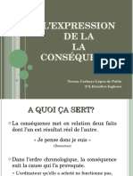 L'expression de La Conséquence en Français