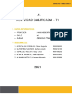 Evaluación T 1 Derecho Tributario I