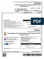 Chulalongkorn University Academic Testing Center (CU-ATC) : Registration Report