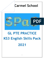 Dubai Carmel School: GL Pte Practice KS3 English Skills Pack 2 021