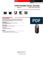 Ordinary Duty PVC Flexible Cords, Circular: Cable Characteristics