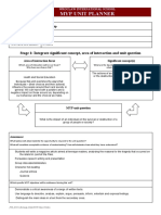 Myp Unit Planner: Stage 1: Integrate Significant Concept, Area of Interaction and Unit Question