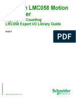 Modicon LMC058 Motion Controller: High Speed Counting LMC058 Expert I/O Library Guide