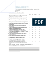 Jbi Critical Appraisal Checklist For Randomized Controlled Trials