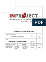 I OPR 719 Control de Calidad en Obras INPROJECT 2020 Rev 01