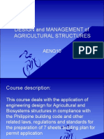 Design and Management of Agricultural Structures: AENG10