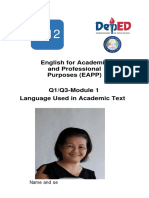 English For Academic and Professional Purposes (EAPP)