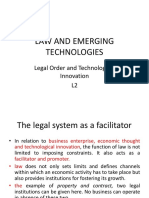 Law and Emerging Technologies: Legal Order and Technological Innovation L2