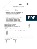 Name: Date: Professor: Section: Score: Intermediate Accounting 1 Second Grading Examination 1