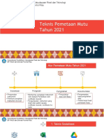 Teknis Pemetaan Mutu 2021