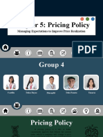 Chapter 5: Pricing Policy: Managing Expectations To Improve Price Realization