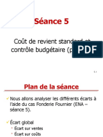 Séance 5: Coût de Revient Standard Et Contrôle Budgétaire (Partie 1)