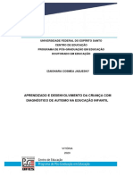 2020 - Tese - Izaionara - Aprendizado e Des. Da Criança Com Diag. de Tea Na Ed. Infantil