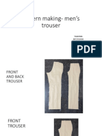 Pattern Making - Men's Trouser - Y.navina