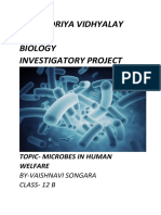 Kendriya Vidhyalay NO. 2 Biology Investigatory Project: Topic-Microbes in Human Welfare