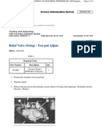 Relief Valve (Swing) - Test and Adjust: SMCS - 5454-036