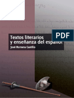 Textos Literarios y Enseñanza Del Español