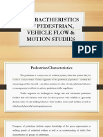 2.1 Pedestrian Vehicle Flow Motion Studies