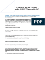 The Ultimate C - E - HANABW - 13 - SAP Certified Application Specialist - SAP BW 7.5 Powered by SAP HANA