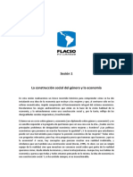 La Construccion Social de Genero y Economia, Documento Flacso Ecuador