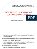 Doppler Echocardiography-1: Basic Physics, Pulse Wave and Continuos Wave Doppler