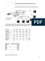 Fiber Optic Cabling and Interface Pricing Exercise: Core Router 500m