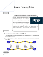 IV Bim. 1er. Año - RV - Guia #1 - Oraciones Incompletas