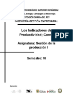 Los Indicadores de Productividad - Consulta