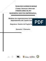 Modelos de Organizaciones Formales Del Departamento Del Capital Humano