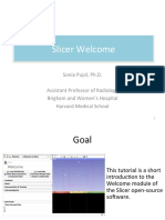 Slicer Welcome: Sonia Pujol, Ph.D. Assistant Professor of Radiology Brigham and Women's Hospital Harvard Medical School