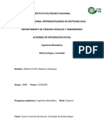 Tarea 4 (Control de Lectura) - Concepto de Biotecnología