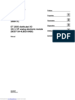 Simatic ET 200S Distributed I/O 2AI U HF Analog Electronic Module (6ES7134-4LB02-0AB0)