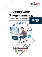 Computer Programming: Quarter I - Module 4