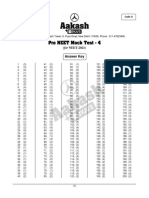 Pre NEET Mock Test - 4: Answer Key