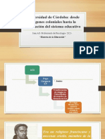 3 - La Universidad de Córdoba - Desde Los Orígenes Coloniales Hasta La Secularización Del Sistema Educativo