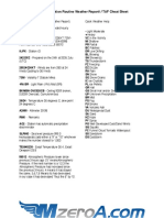 METAR (Aviation Routine Weather Report) / TAF Cheat Sheet