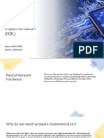 Neural Network Hardware Implementation (HDL) - Vishu Garg